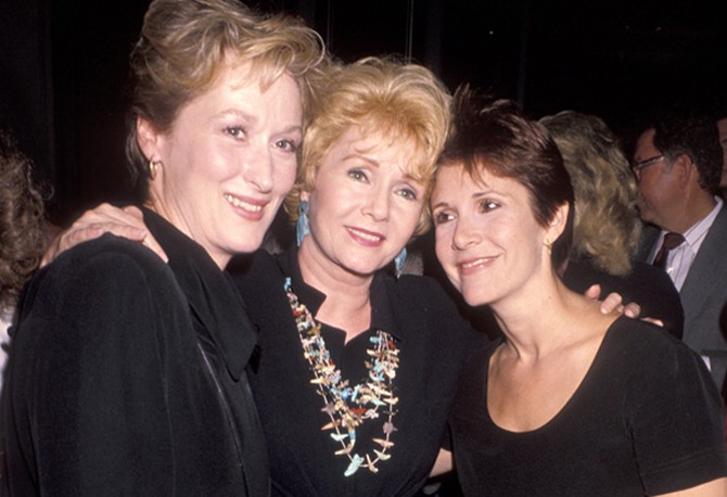 Meryl Streep, Debbie Reynolds and Carrie Fisher