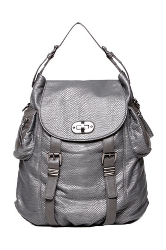 Olivia and Joy silver backpack