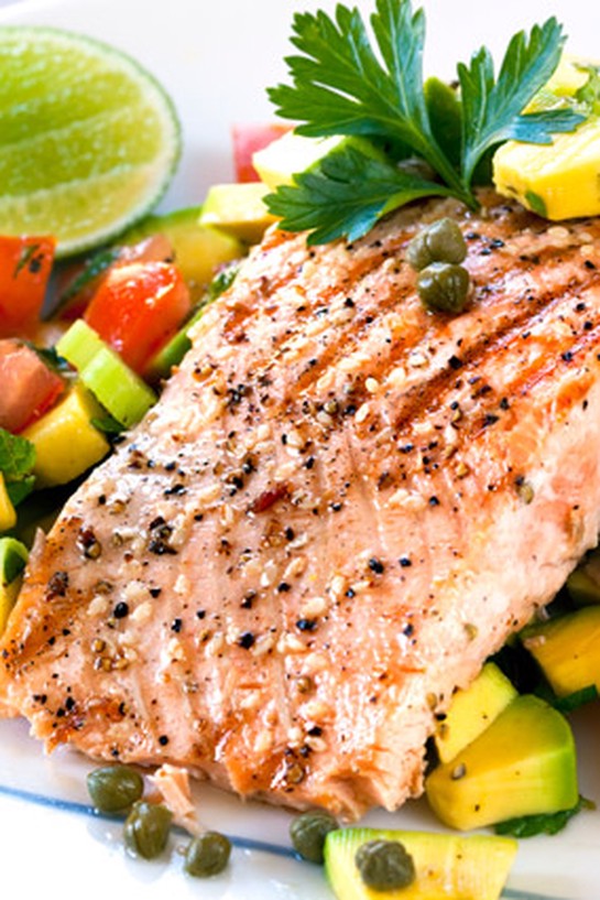 Salmon with lime