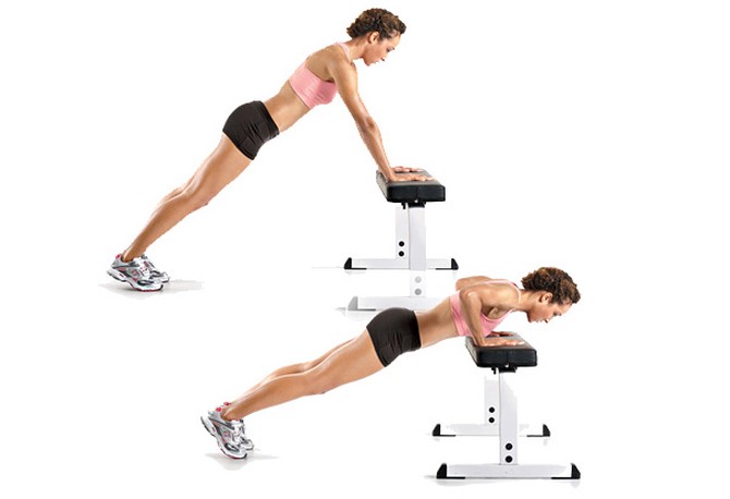 Incline push-up