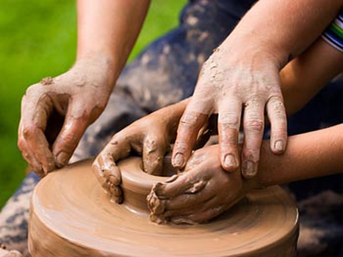 Encourage creativity with art and pottery classes.
