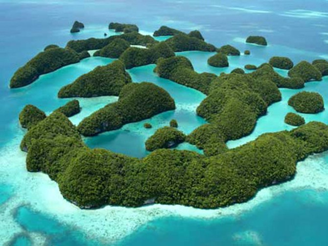 Rock Islands in The Republic of Palau