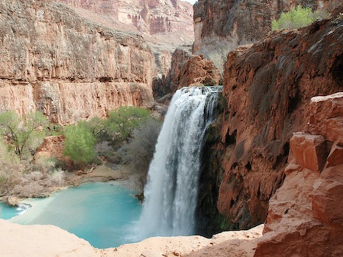 Waterfall in Supai, Arizona