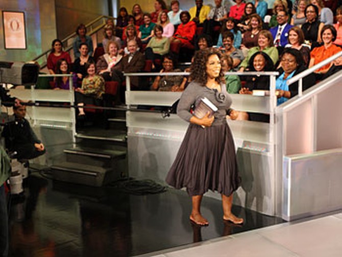 Oprah with the audience