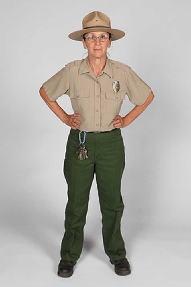 Barbara is a park ranger who lives in khakis.