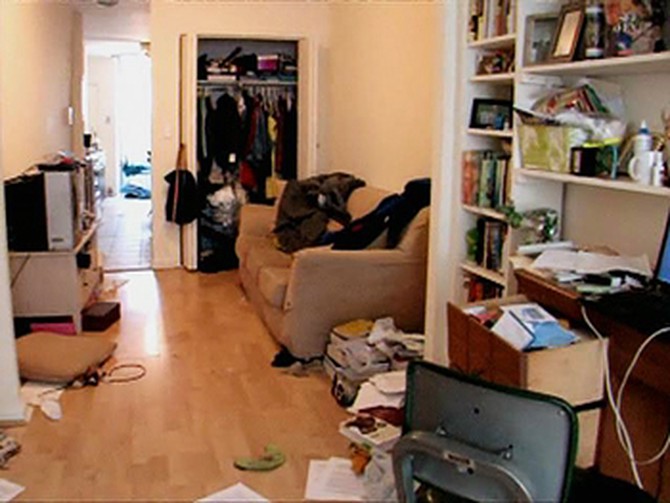 Messy apartment.