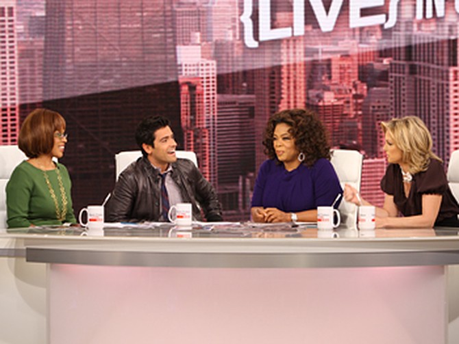 Gayle King, Mark Consuelos, Oprah and Ali Wentworth
