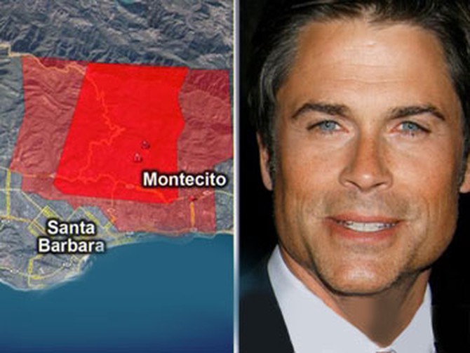 Rob Lowe and the Montecito fires
