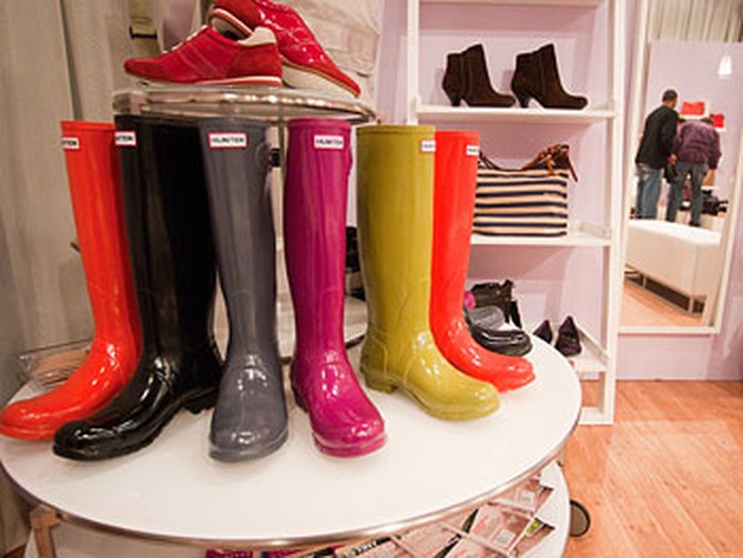 Hunter boots at Oprah's Accessory Boutique