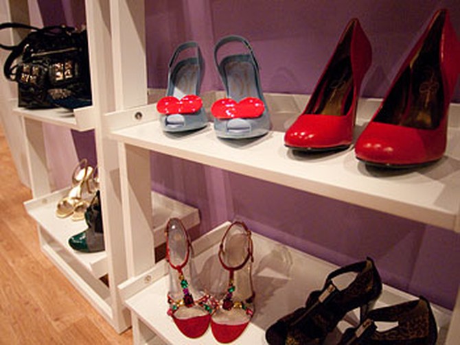 Colorful heels at Oprah's Accessory Boutique