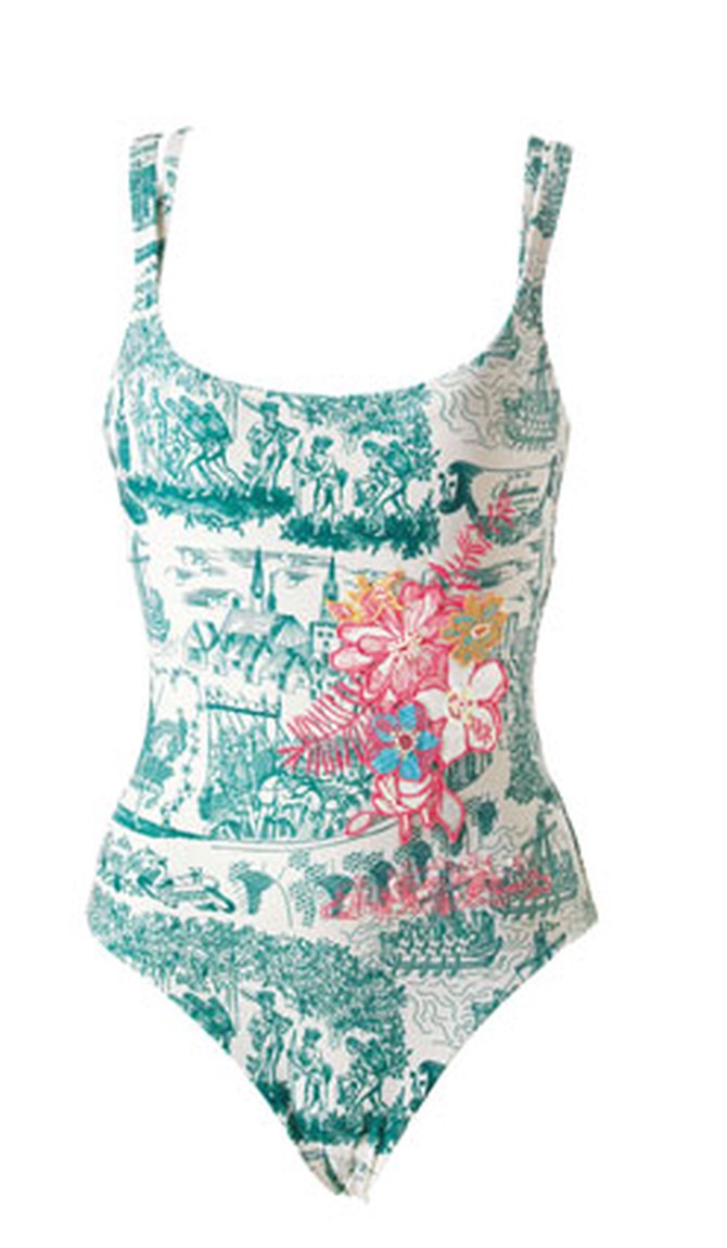 Rosa Cha one-piece toile bathing suit