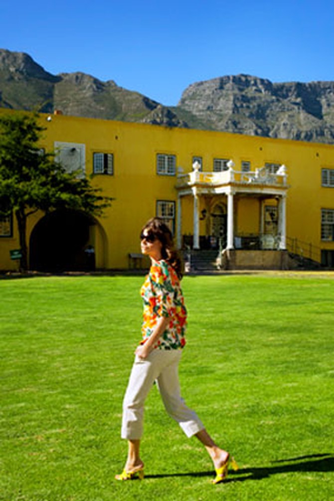 Model at the Castle of Good Hope in Cape Town