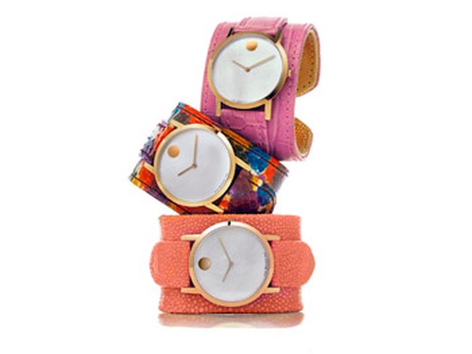 Colorful cuff watches