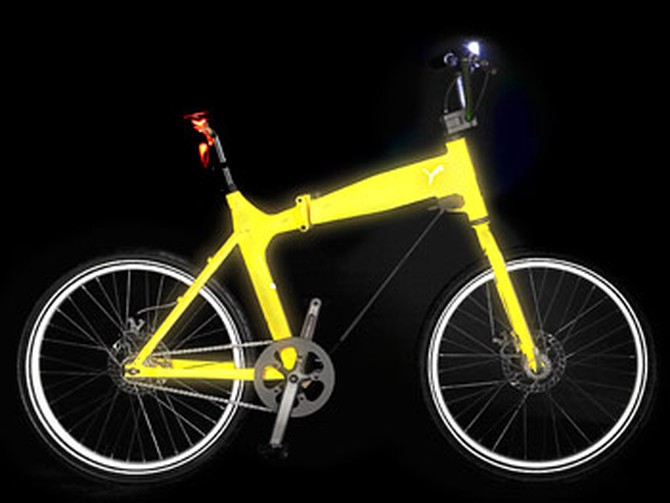 Get a glow-in-the-dark bike.