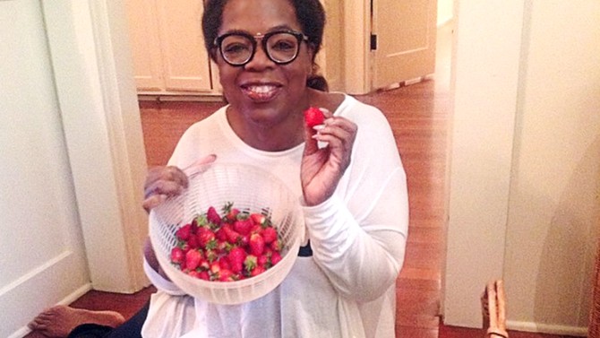 oprah and strawberries