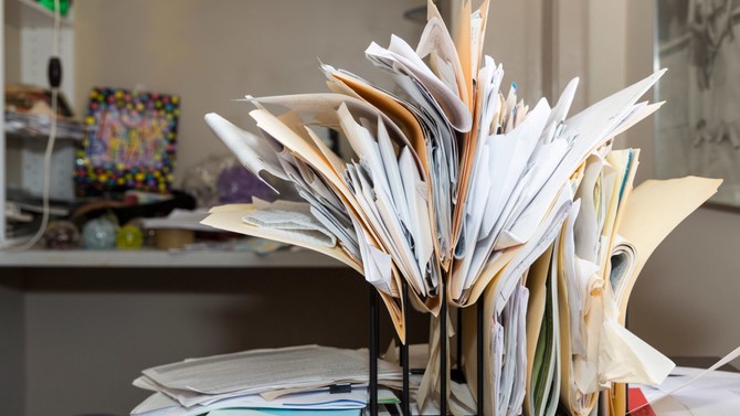 how to organize paperwork