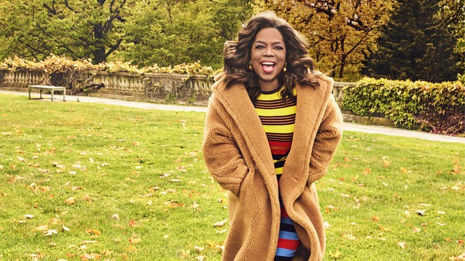 oprah, o magazine, bts, behind the scenes, october 2017, fall beauty, beauty products, winter coat