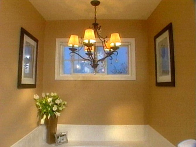 More romantic touches to a master bath.