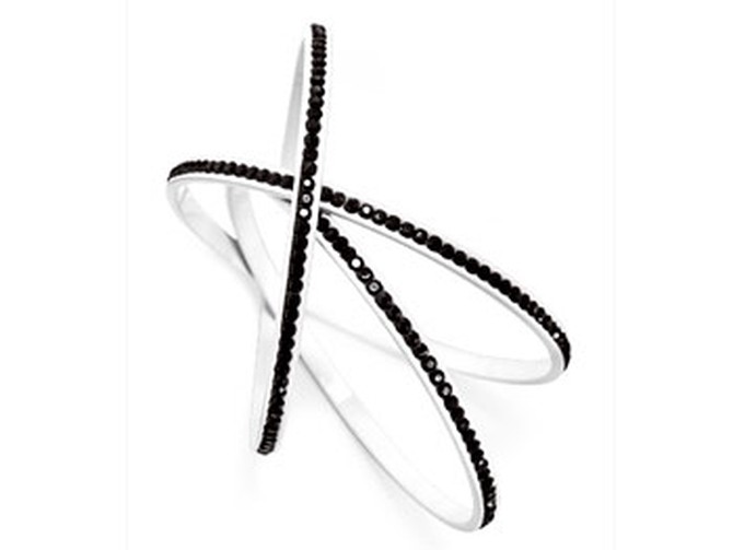 Simple Vera Wang black-and-white bangles
