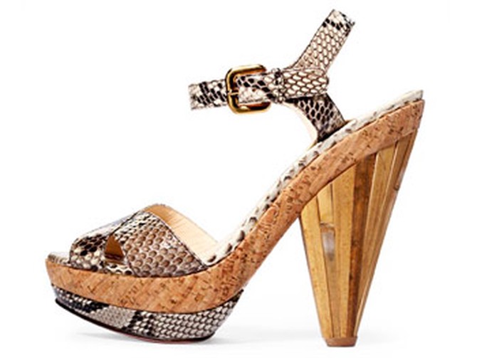 Prada wood heel
