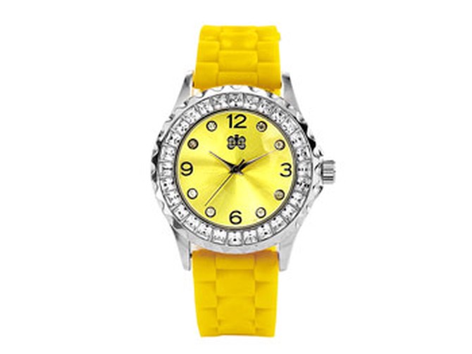 HSN Curations yellow watch