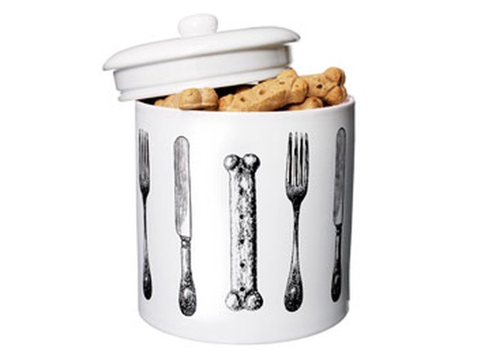 Dogs Uncorked Dog Biscuit Container - O List