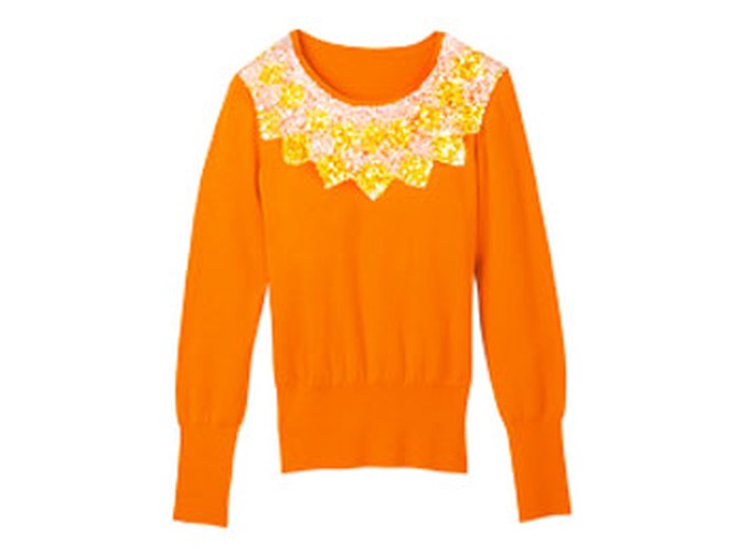 JLLiz Claiborne New York orange sweater