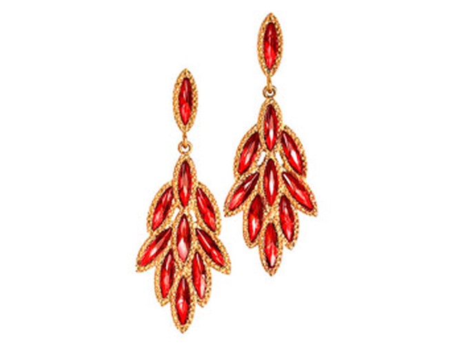 Feather-shaped earrings