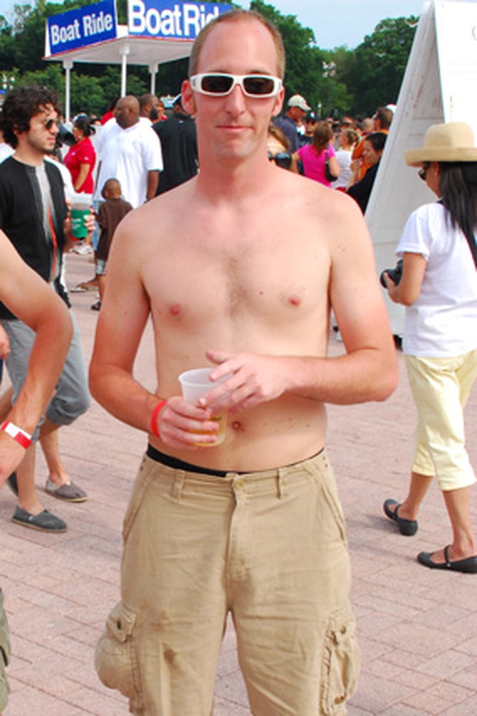 Going shirtless in public makes a man undateable.