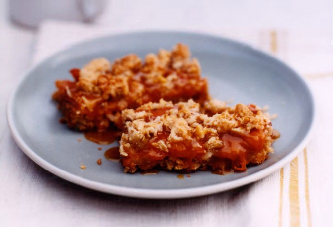 Apricot, Cashew and Coconut Bars