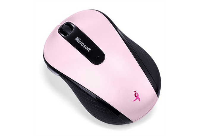 Pink Microsoft mouse