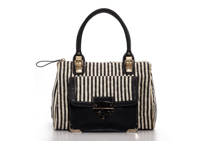 Jessica Simpson Collection striped satchel