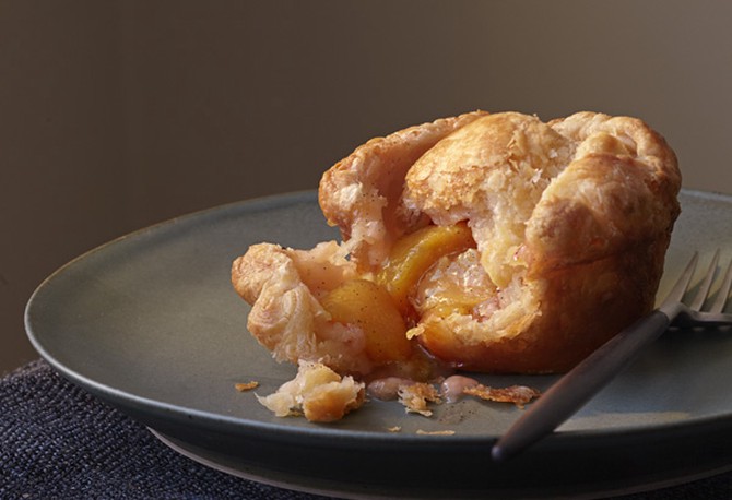 Peach and Vanilla Puff-Pastry Pie