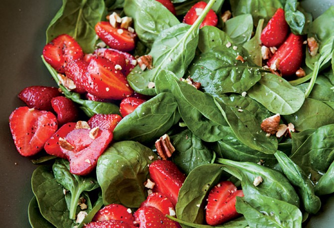 Fresh Strawberry and Spinach Salad