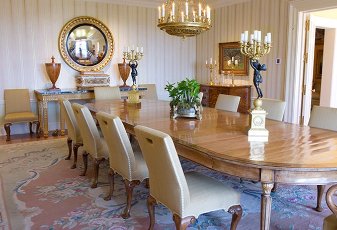 Oprah's dining room