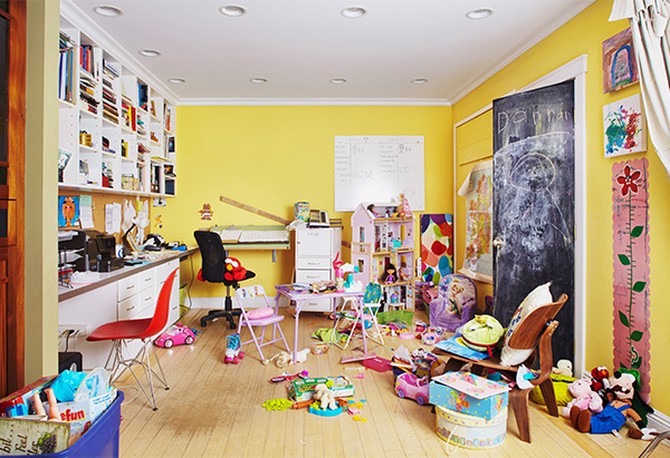Messy playroom