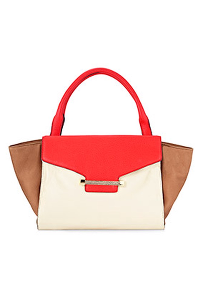 red and white bag
