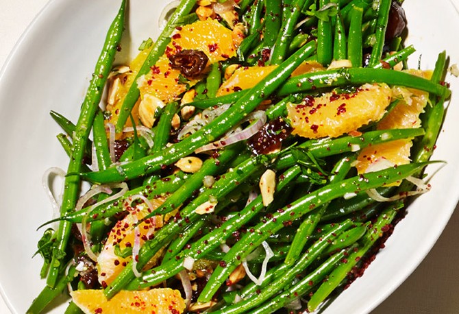 Jose Garces's Green Beans with Oranges and Dates