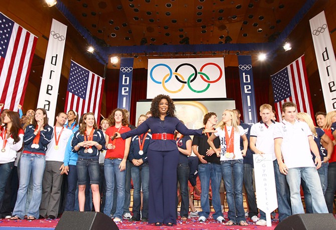 Oprah and Olympians