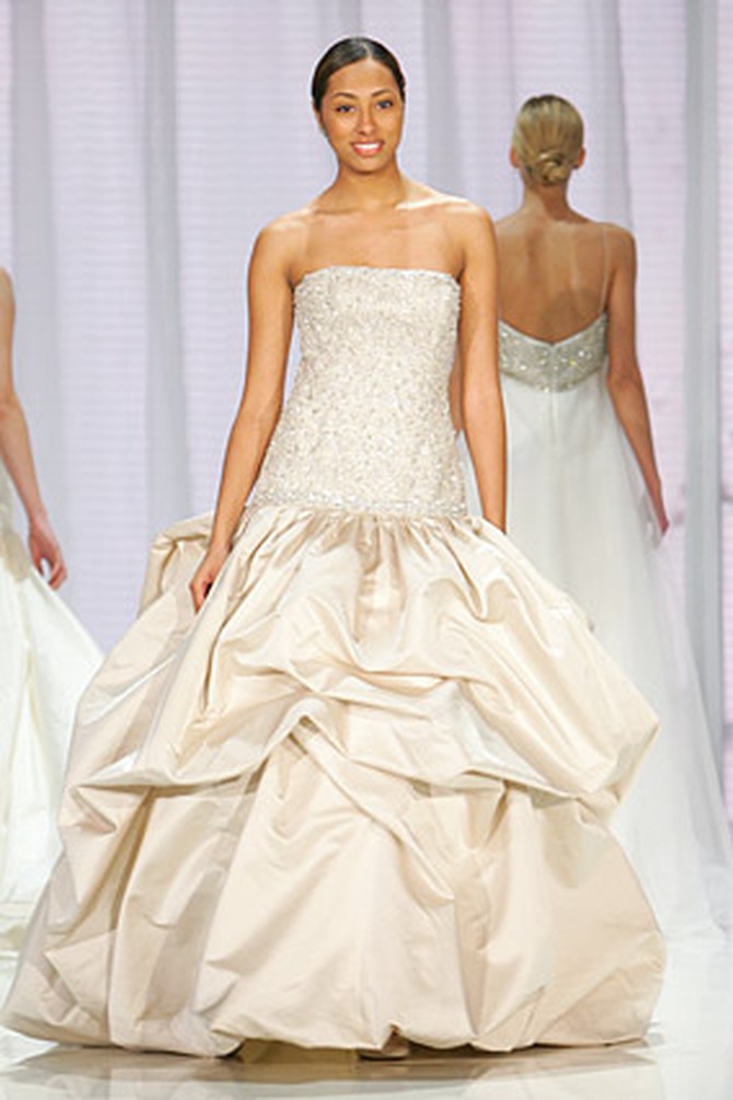 Amsale says this taffeta wedding gown is her favorite.