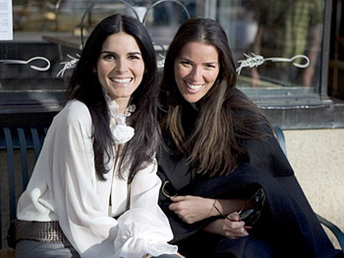 Angie Harmon and Ann Caruso