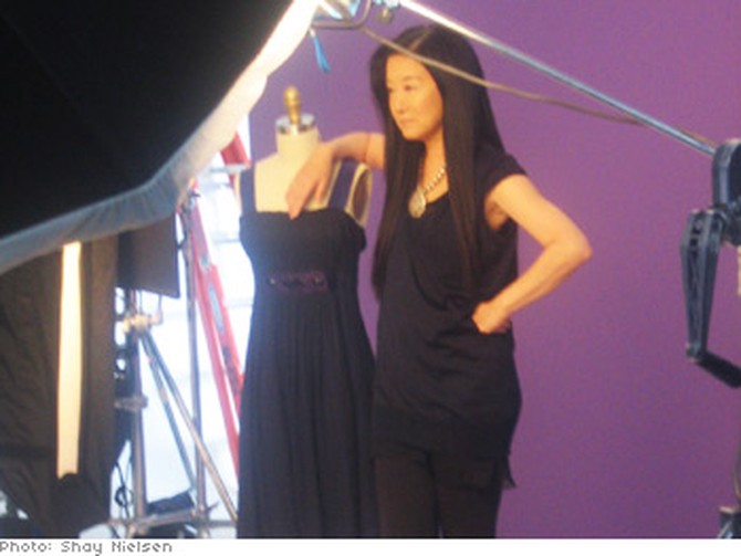 Vera Wang shows off her new line.