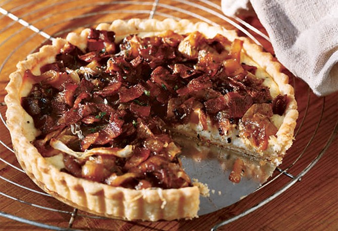 Caramelized Onion and Bacon Tart brunch recipe