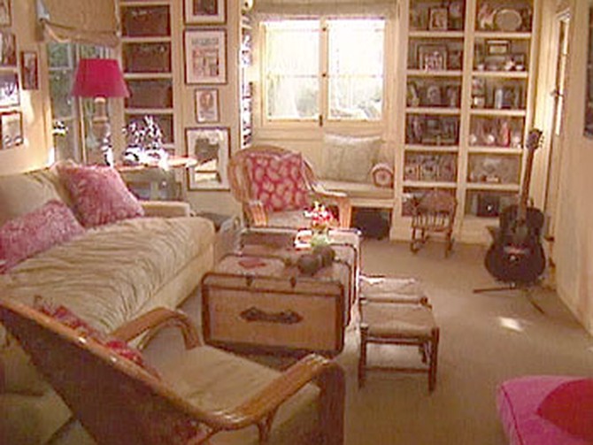 Marg Helgenberger's family room has memories and warmth.