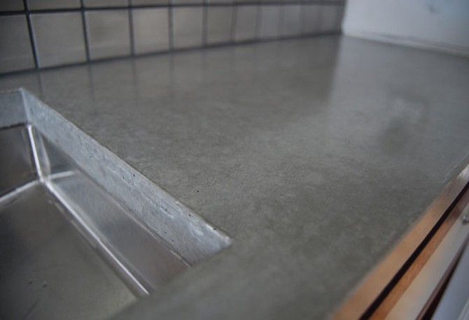 Simran Sethi decided to get a concrete countertop.