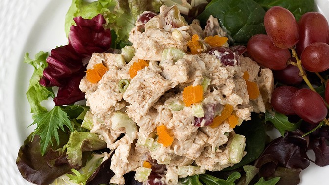 Chicken Salad with Grapes and Ginger