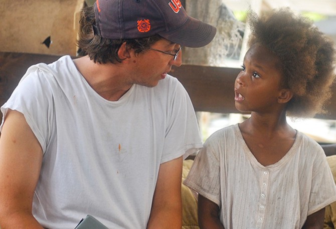 Benh Zeitlin and Quvenzhane Wallis from Beasts of the Southern Wild