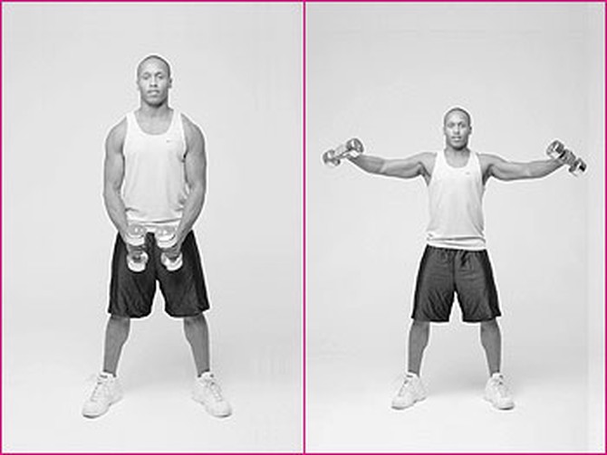 Lateral raise exercise