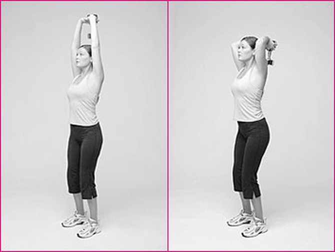 Tricep extension exercise