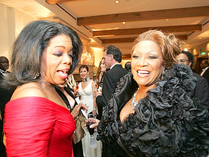 Oprah and Patti LaBelle. Copyright 2005, Harpo Productions, Inc./George Burns & Bob Davis.